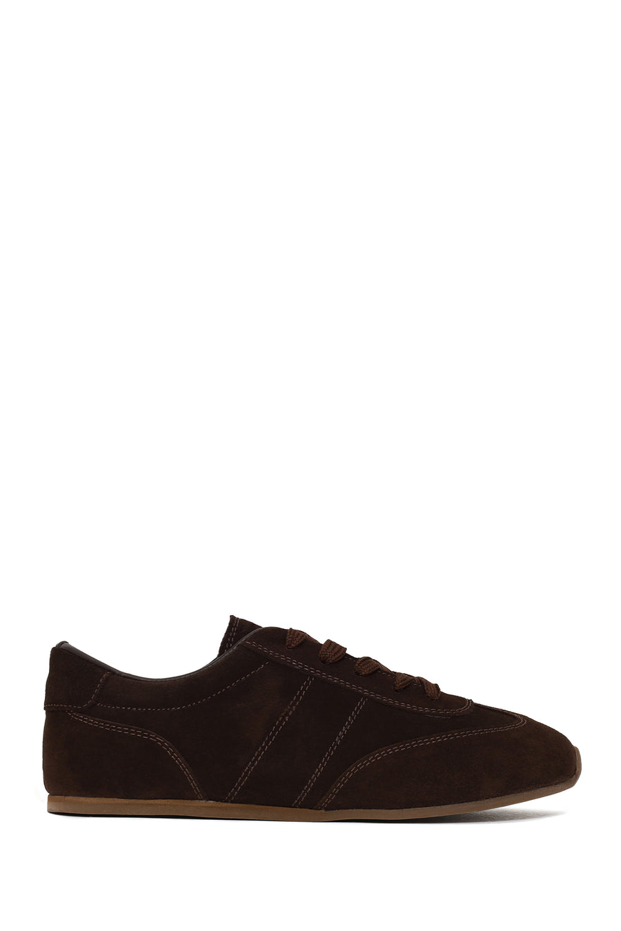 Kadın Kahverengi Bağcıklı Süet Deri Sneaker 26PFD420510 | Derimod