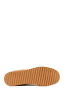 Kadın Bej Bağcıklı Süet Deri Sneaker | Derimod