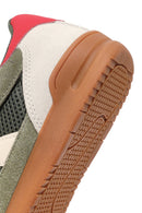 Women's Green Lace-up Leather Sneaker | Derimod