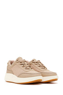 Women's Beige Thick Soled Sneaker | Derimod