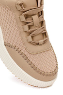 Women's Beige Thick Soled Sneaker | Derimod