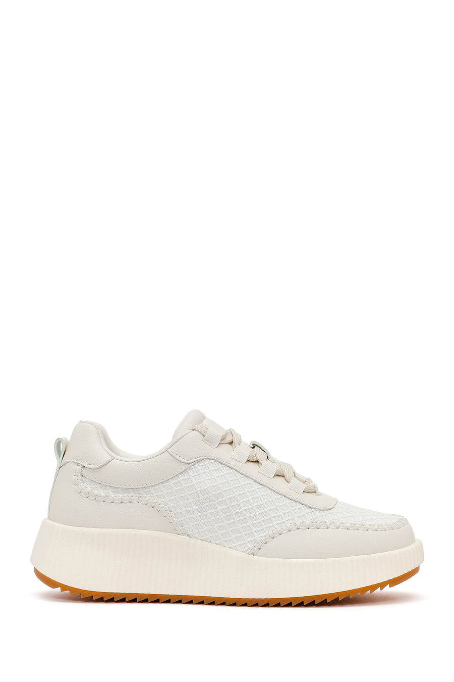 Women's White Thick Soled Sneaker 26PFD431314 | Derimod