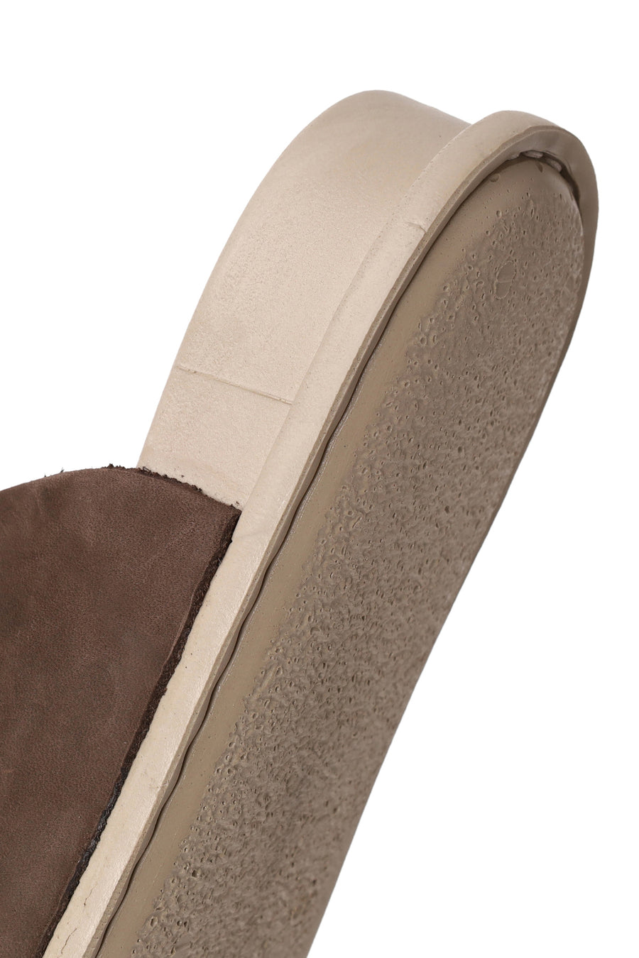 Women's Brown Double Buckle Nubuck Leather Comfort Slippers