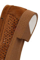 Kadın Taba Püsküllü Süet Deri Loafer | Derimod