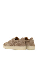 Woman Mink Lace-Up Thick-Soled Suede Leather Sneaker | Derimod