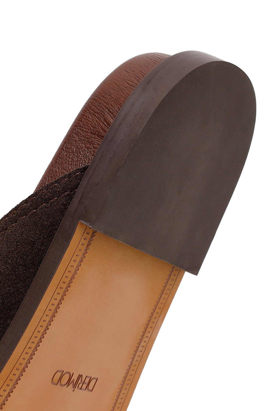 Women's Brown Tassel Suede Leather Slippers