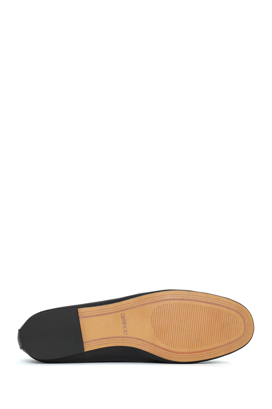 Woman Black Leather Ballerine Shoes