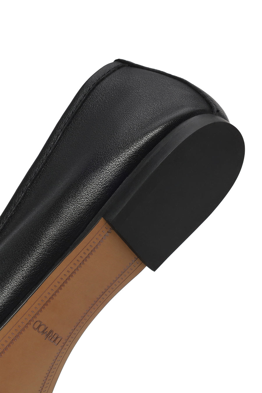 Woman Black Leather Ballerine Shoes