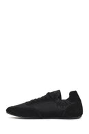 Women's Black Lace-Up Leather Sneaker | Derimod