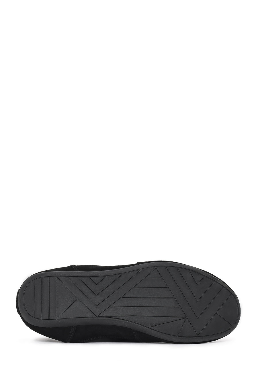 Women's Black Lace-Up Leather Sneaker