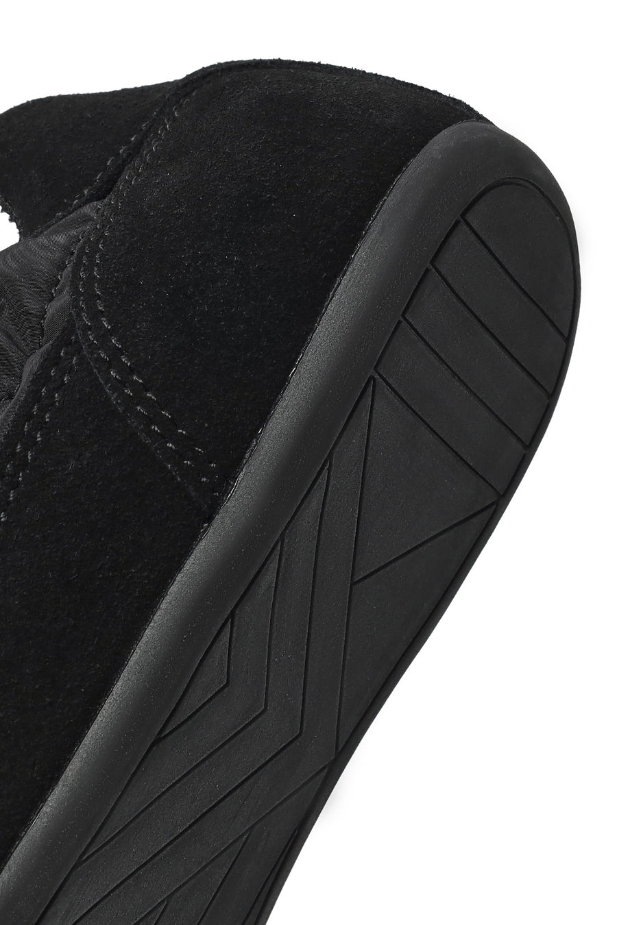 Women's Black Lace-Up Leather Sneaker