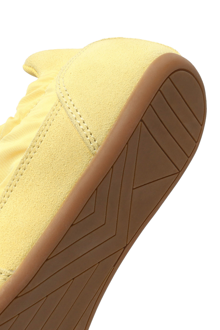 Women's Yellow Lace-up Leather Sneaker