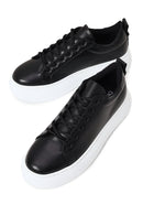 Kadın Siyah Bağcıklı Kalın Tabanlı Sneaker | Derimod