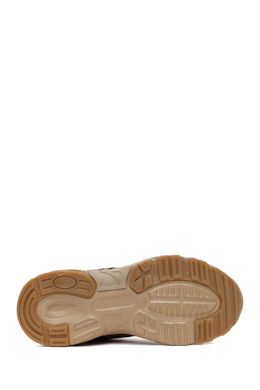 Kadın Bronz Bağcıklı Kalın Tabanlı Sneaker