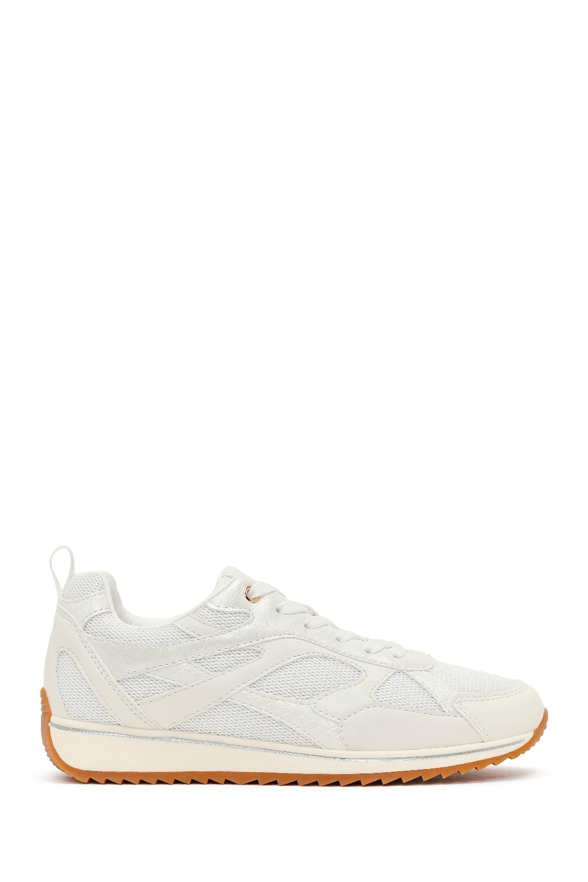 Women's White Lace-Up Sneaker 26PFE457514 | Derimod