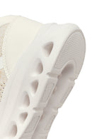 Kadın Krem Bağcıklı Kalın Tabanlı Sneaker | Derimod