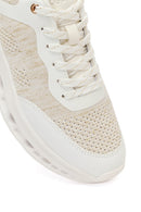 Kadın Krem Bağcıklı Kalın Tabanlı Sneaker | Derimod