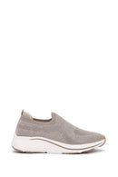 Derimod Zero Women's Beige Thick-Soled Fabric Sneakers | Derimod