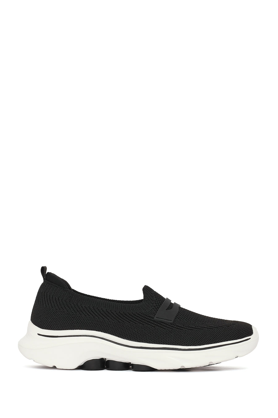 Derimod Zero Women's Black Fabric Loafers 26PFE49326F | Derimod