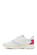 Derimod Zero Kadın Beyaz Bağcıklı Kalın Tabanlı Kumaş Sneaker | Derimod