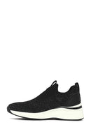 Derimod Zero Women's Black Thick Soled Fabric Sneaker | Derimod