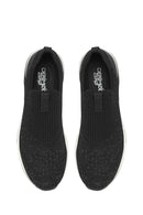 Derimod Zero Women's Black Thick Soled Fabric Sneaker | Derimod