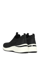 Derimod Zero Women's Black Thick Soled Fabric Sneaker | Derimod