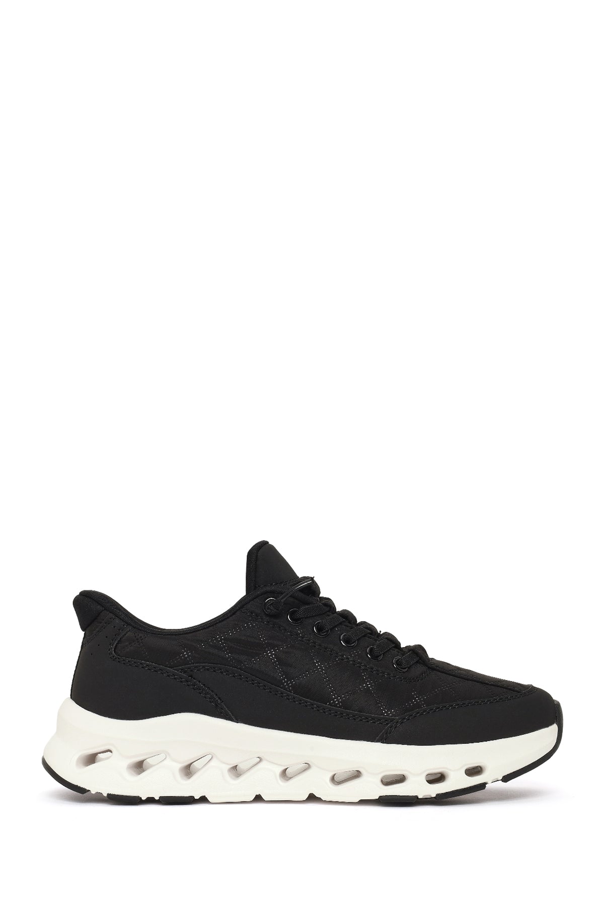Woman Black Lace-Up Thick-Soled Sneakers 26PFE496014 | Derimod