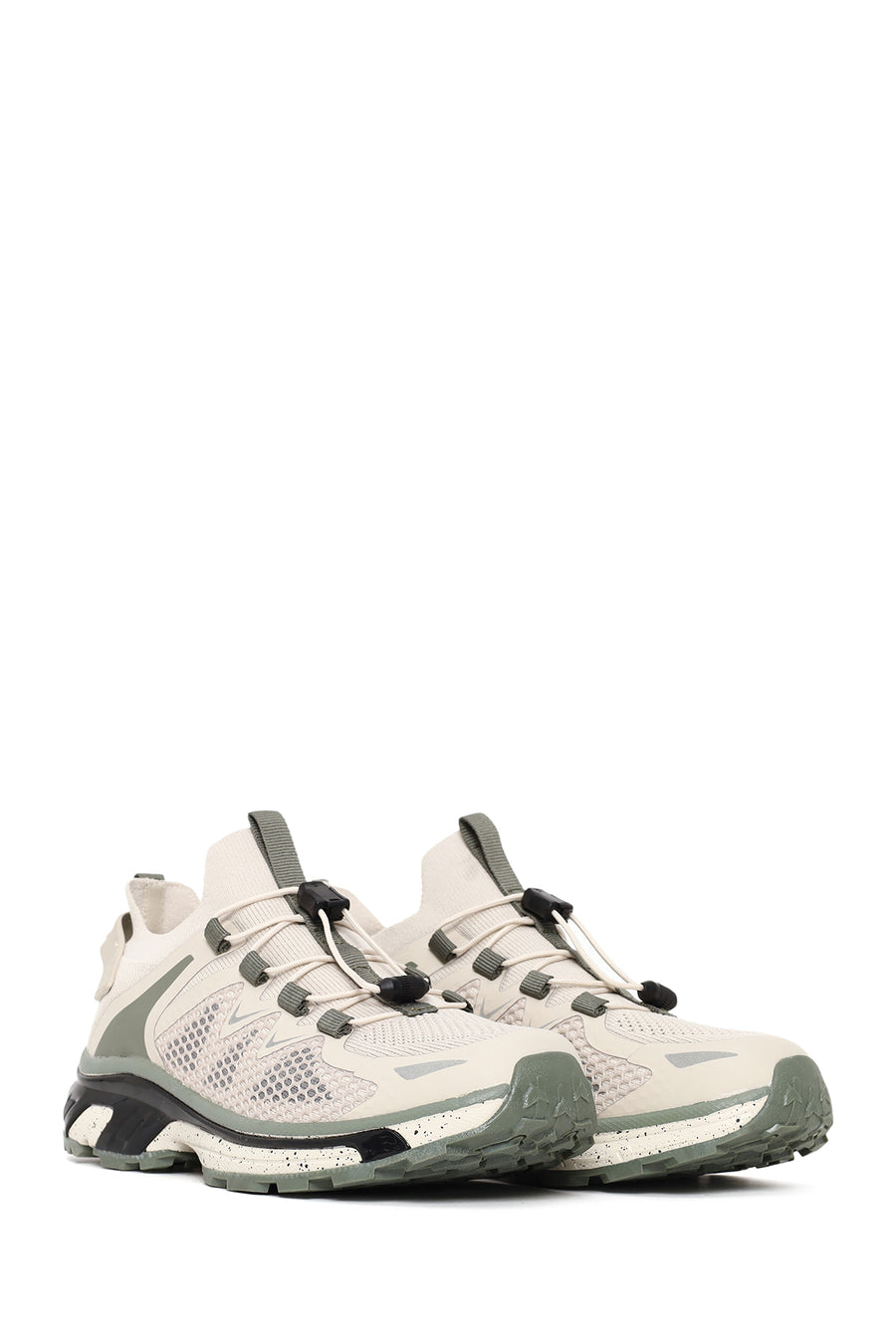 Woman Beige Chunky Platform Sneakers