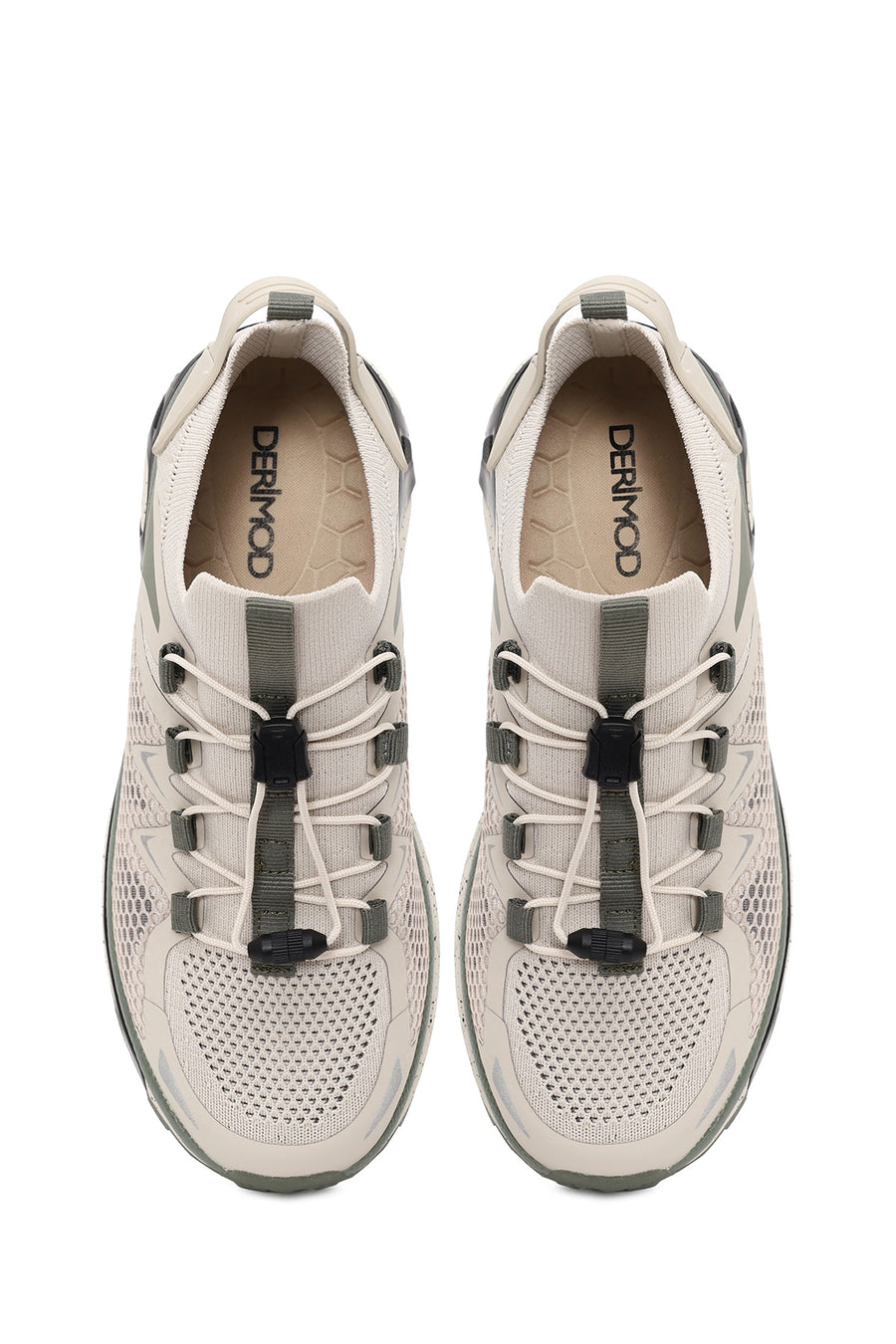 Woman Beige Chunky Platform Sneakers