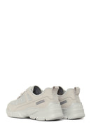Woman Grey Lace-Up Chunky Sole Sneakers | Derimod
