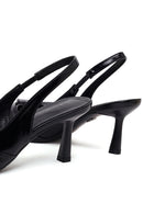 Kadın Siyah Arkası Açık İnce Topuklu Ayakkabı | Derimod