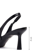 Kadın Siyah Arkası Açık İnce Topuklu Ayakkabı | Derimod