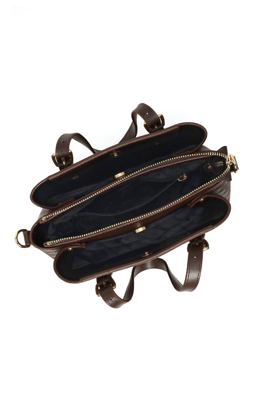 Women's Brown Long Strap Printed Handbag