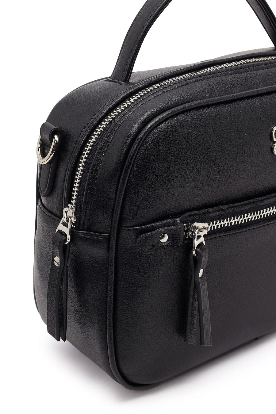 Women's Black Long Strap Shoulder Bag