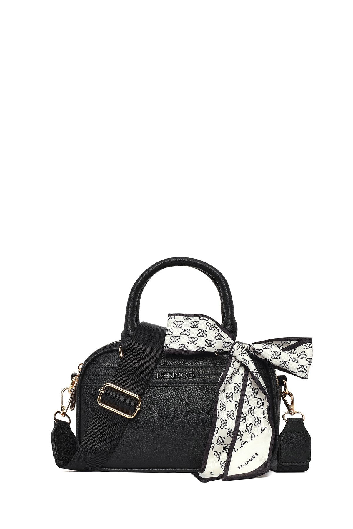 Kadın Siyah Uzun Askılı Aksesuarlı Kol Çantası 26SBD2150FT | Derimod