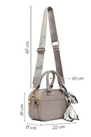Woman Dark Grey Long-Strap Accessorized Shoulder Bag | Derimod