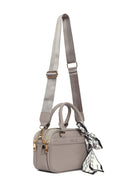 Woman Dark Grey Long-Strap Accessorized Shoulder Bag | Derimod