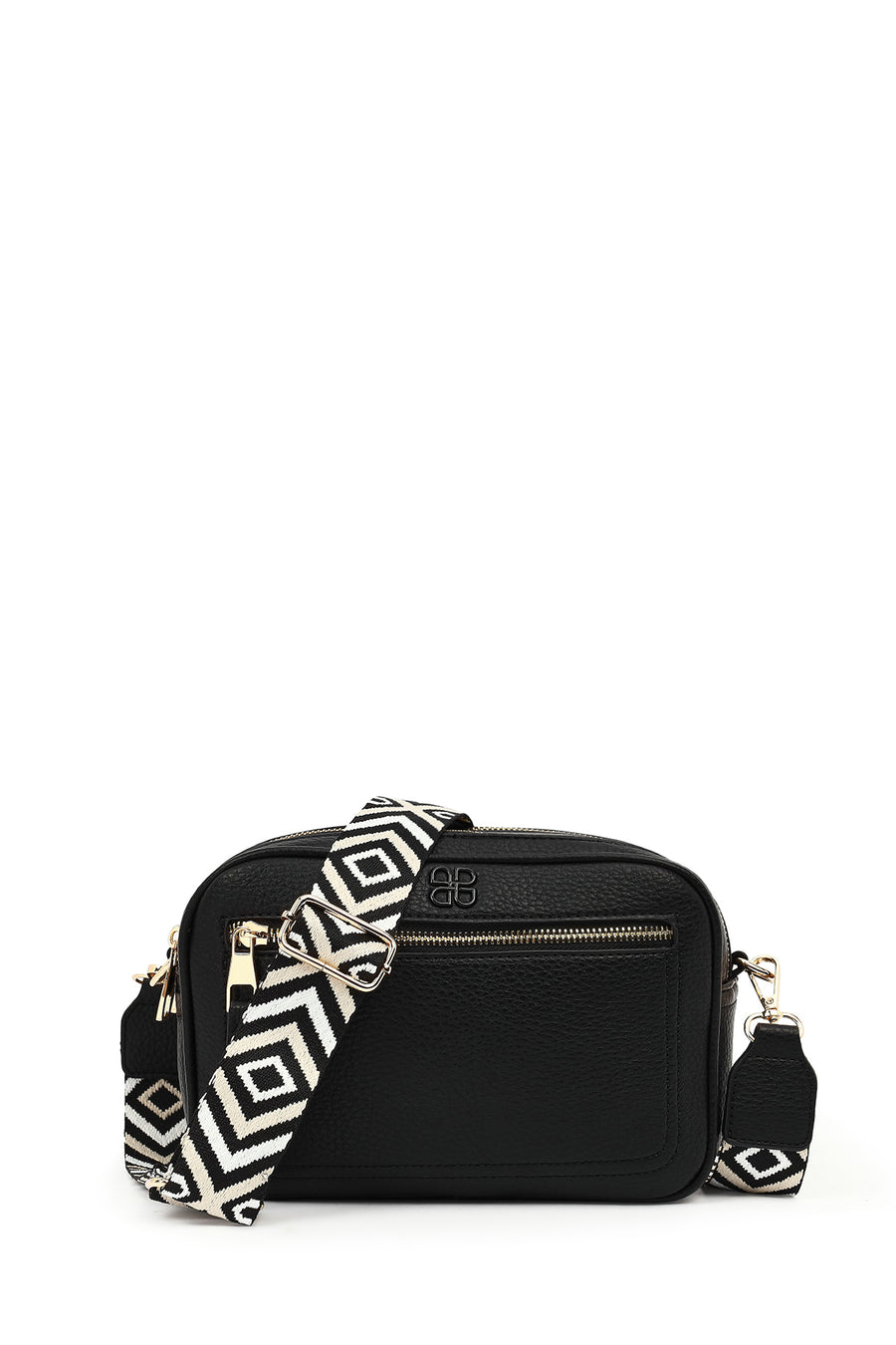 Women's Black Patterned Crossbody Bag 26SBD2153FT | Derimod