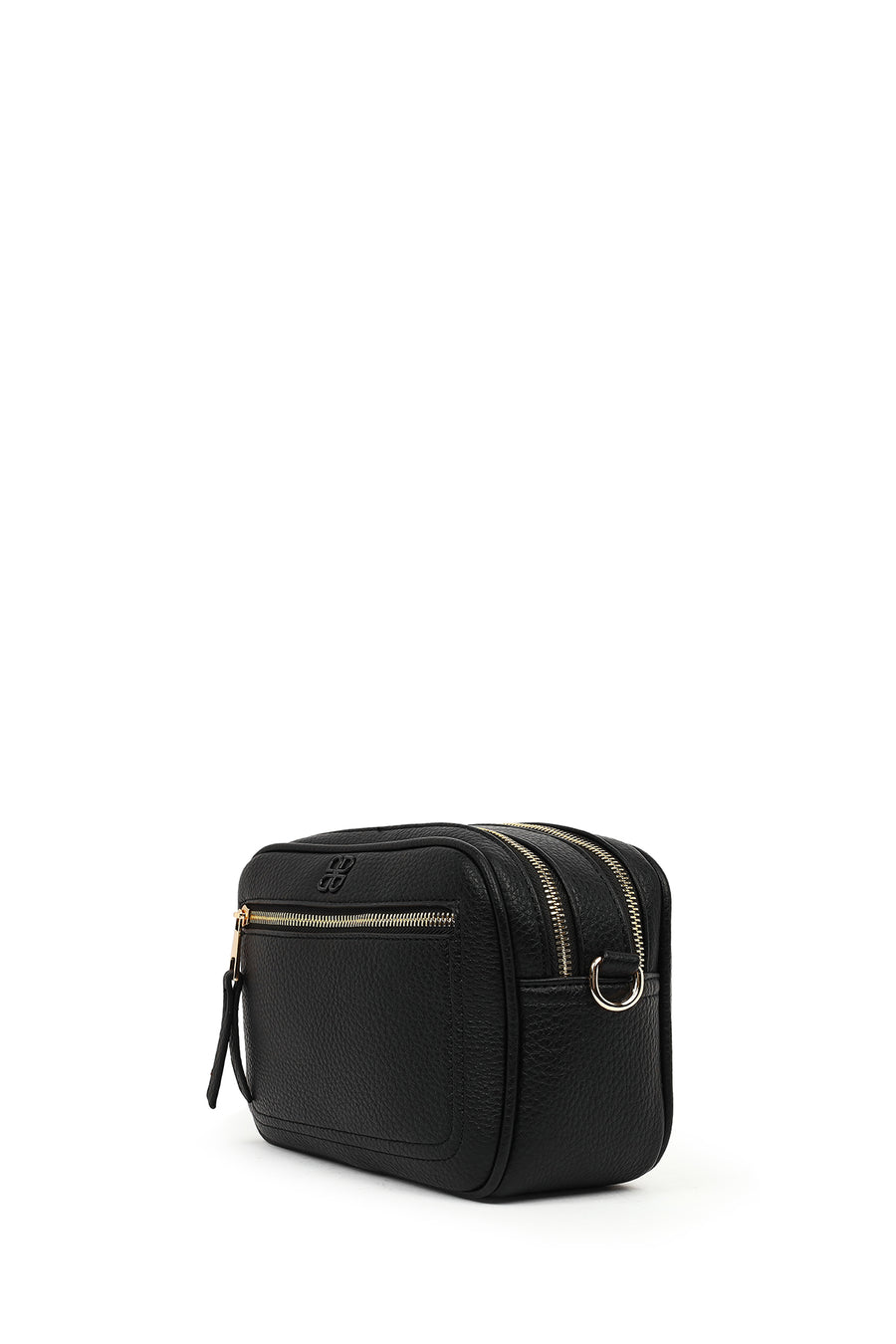 Women's Black Patterned Crossbody Bag