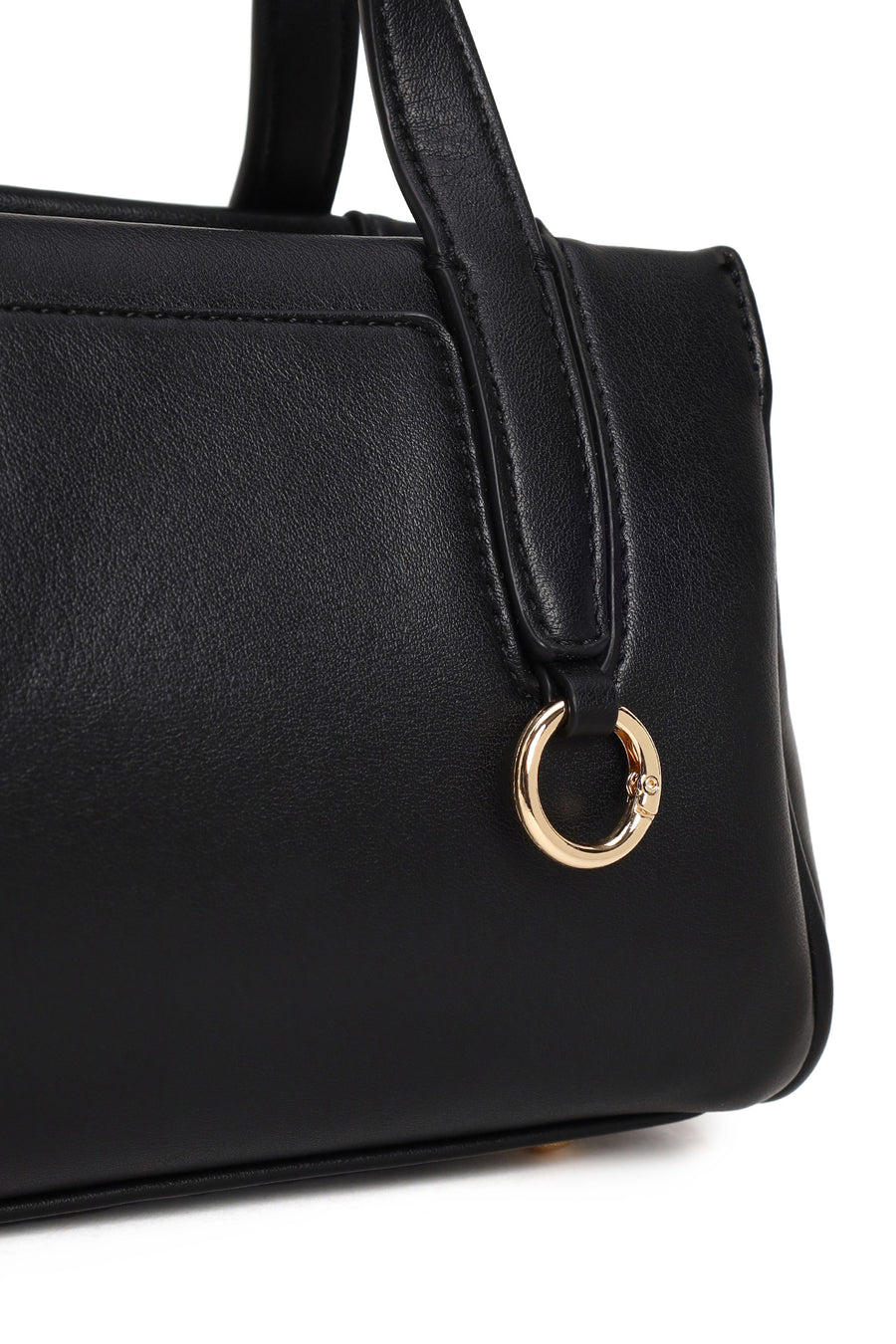 Woman Black Long-Strap Classic Shoulder Bag