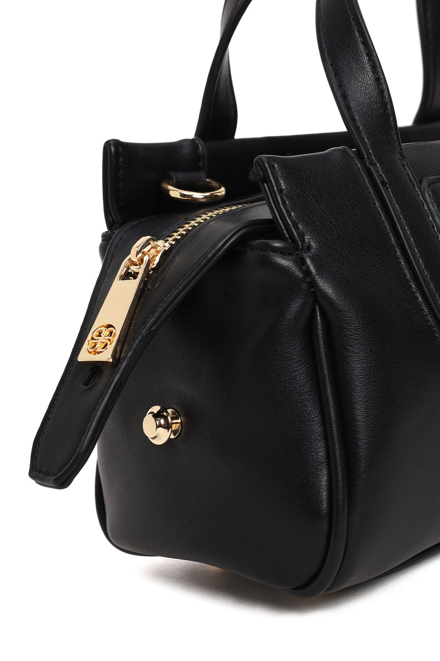 Woman Black Long-Strap Classic Shoulder Bag