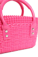 Kadın Pembe Uzun Askılı Mini Jelly Kol Çantası | Derimod