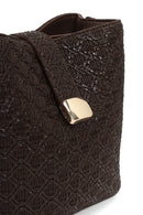 Kadın Kahverengi Uzun Askılı Baskılı Omuz Çantası | Derimod