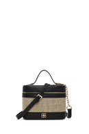 Kadın Siyah Uzun Askılı Baskılı Mini Kutu Çapraz Çanta | Derimod