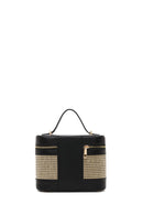 Kadın Siyah Uzun Askılı Baskılı Mini Kutu Çapraz Çanta | Derimod