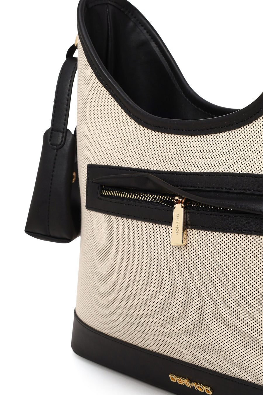 Woman Cream Charmed Shoulder Bag