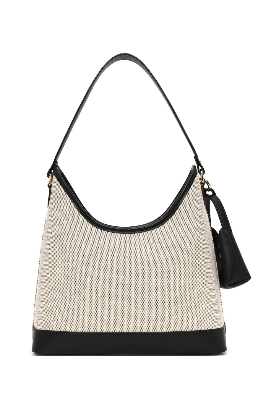 Woman Cream Charmed Shoulder Bag