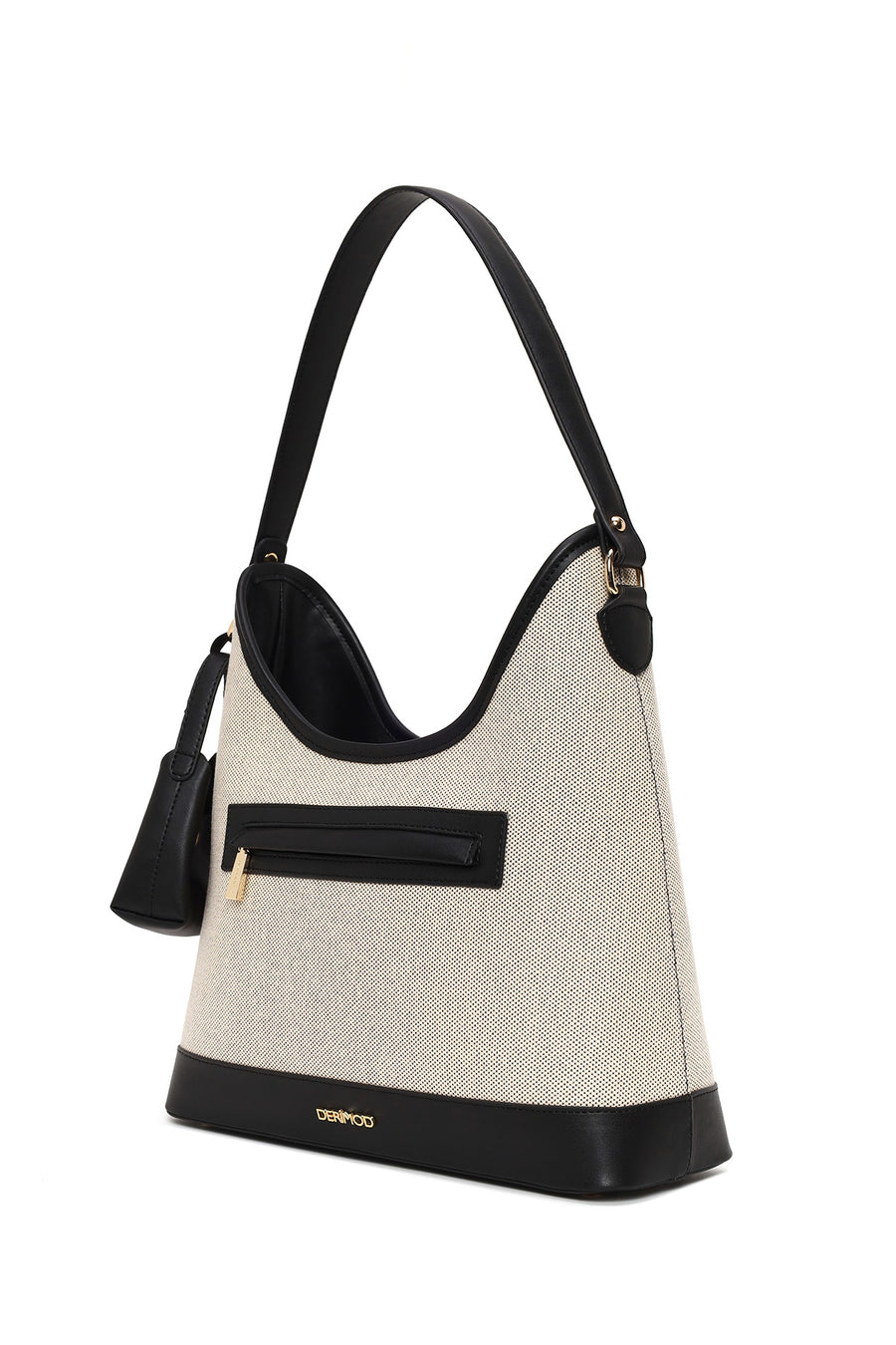 Woman Cream Charmed Shoulder Bag