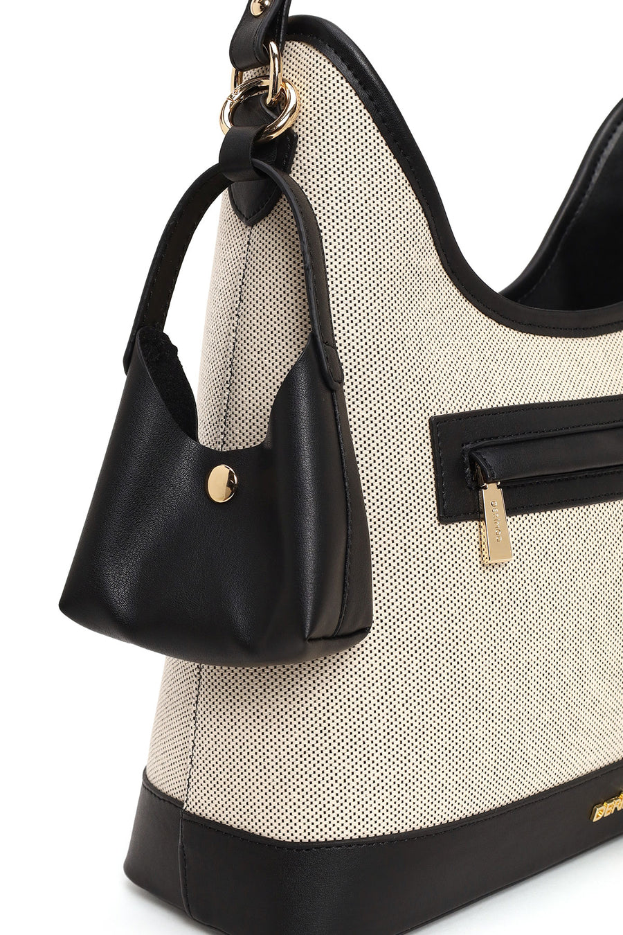 Woman Cream Charmed Shoulder Bag